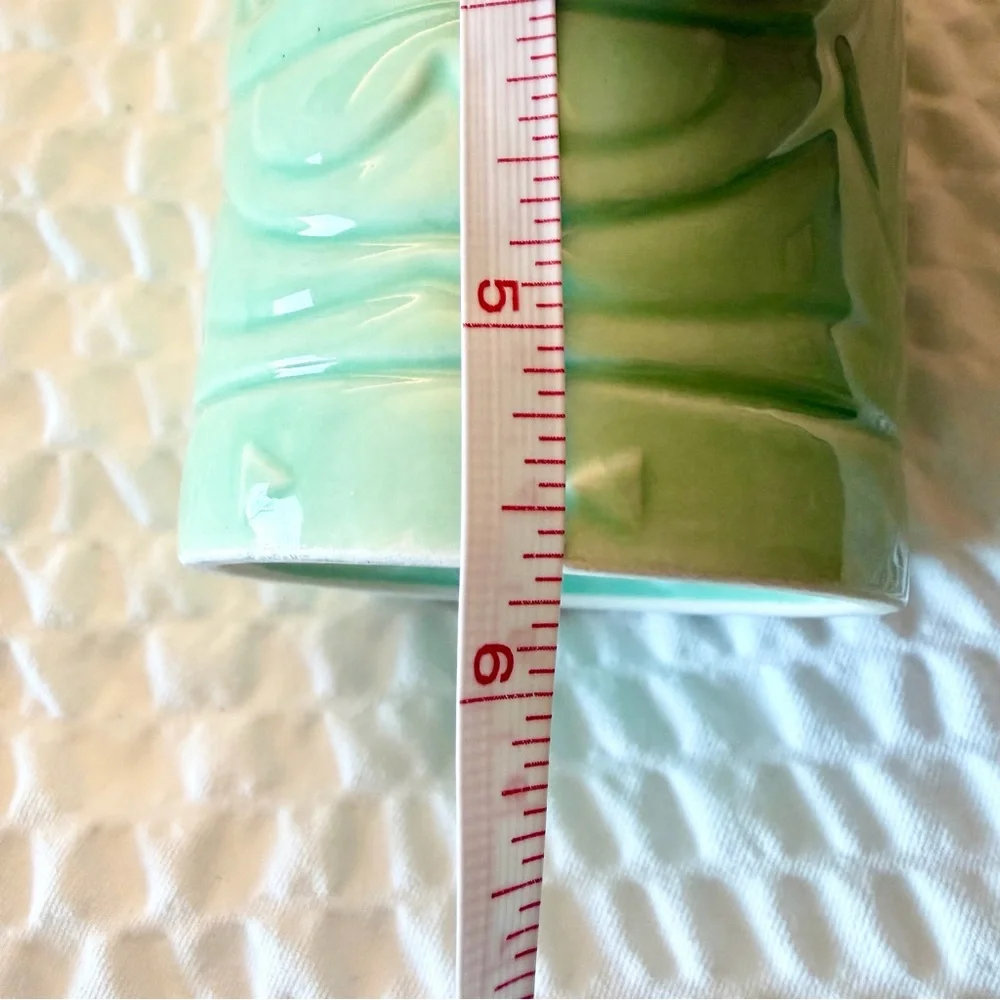 Bacardi Rum 2021 Mint Green Ceramic Tiki Mugs Totem Tumbler Set of 2